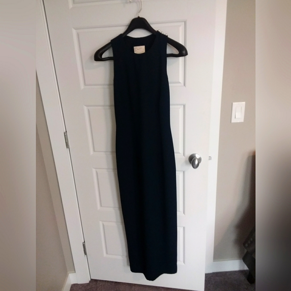 Dusk navy blue sleeveless  dress, gown